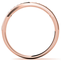 4mm Round Cut Channel Set Seven Stone Diamond Men's Wedding Band