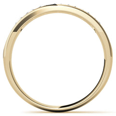 4mm Round Cut Channel Set Seven Stone Diamond Men's Wedding Band