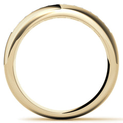 8MM Princess Cut Moissanite Men's Wedding Band in White Gold
