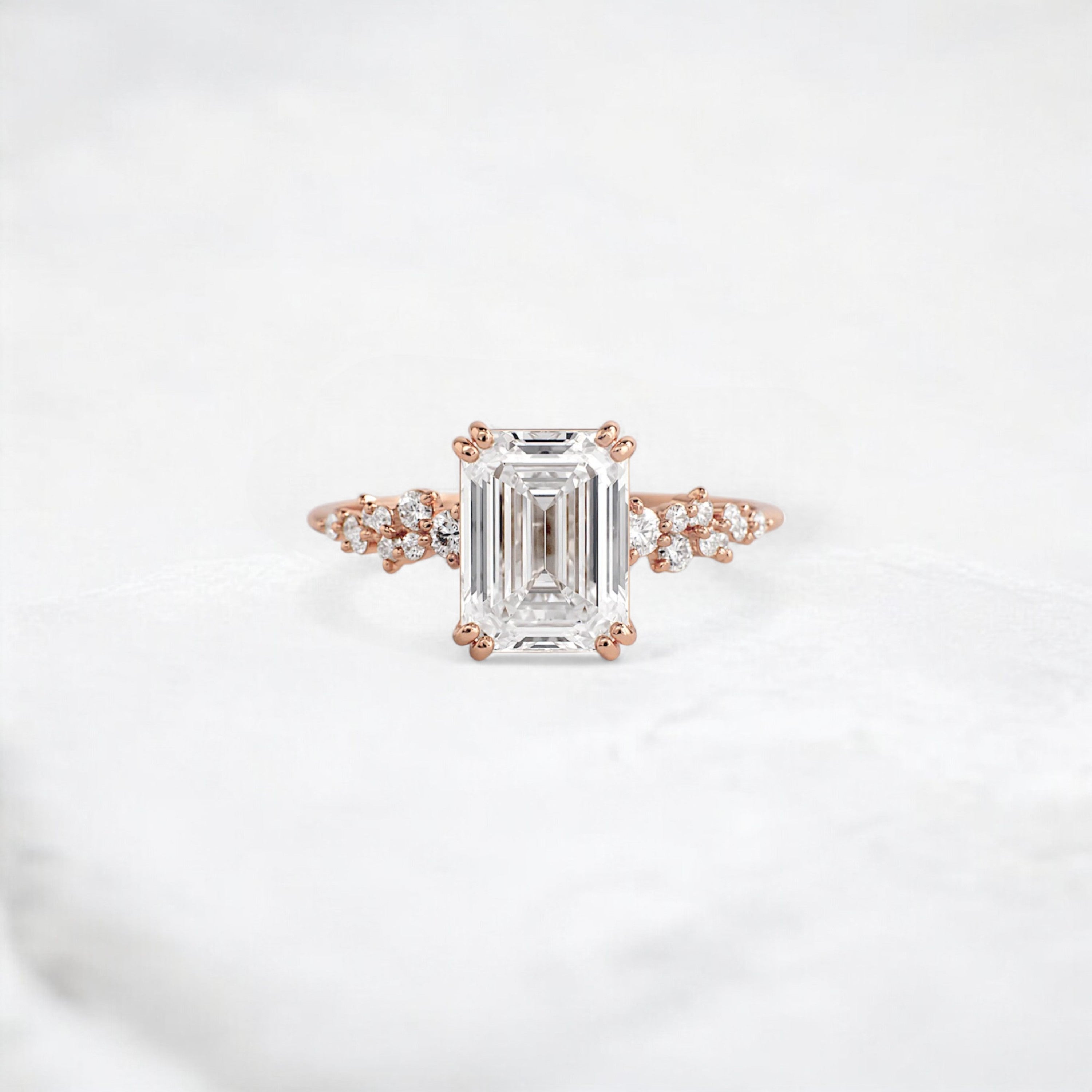 nova-whisper-emerald-cluster-shine-moissanite-engagement-ring-2-ct-rose-gold-gemfora-1