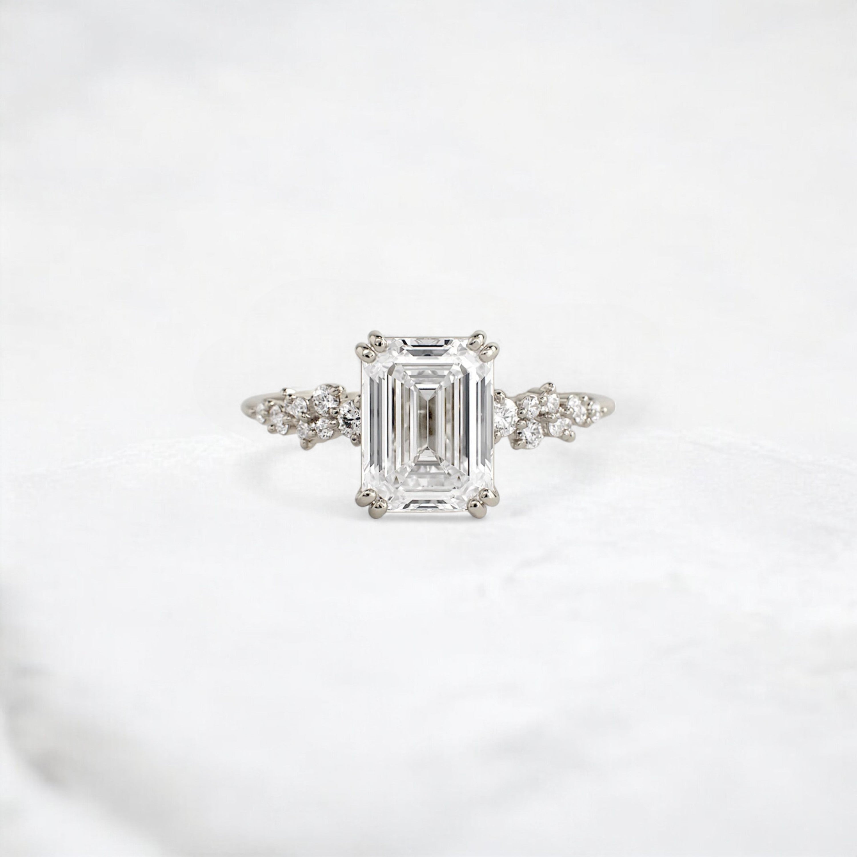 nova-whisper-emerald-cluster-shine-moissanite-engagement-ring-2-ct-white-gold-gemfora-1