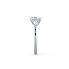 2.0CT Round & Pear Cut Moissanite 3 Stone Engagement Ring