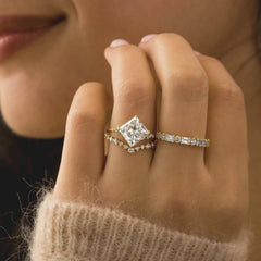 princess-cut-1.5ct-stone-cluster-band-engagement-ring-3