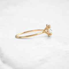 pure-halo-round-brilliant-moissanite-engagement-ring-1-ct-yellow-gold-gemfora-3