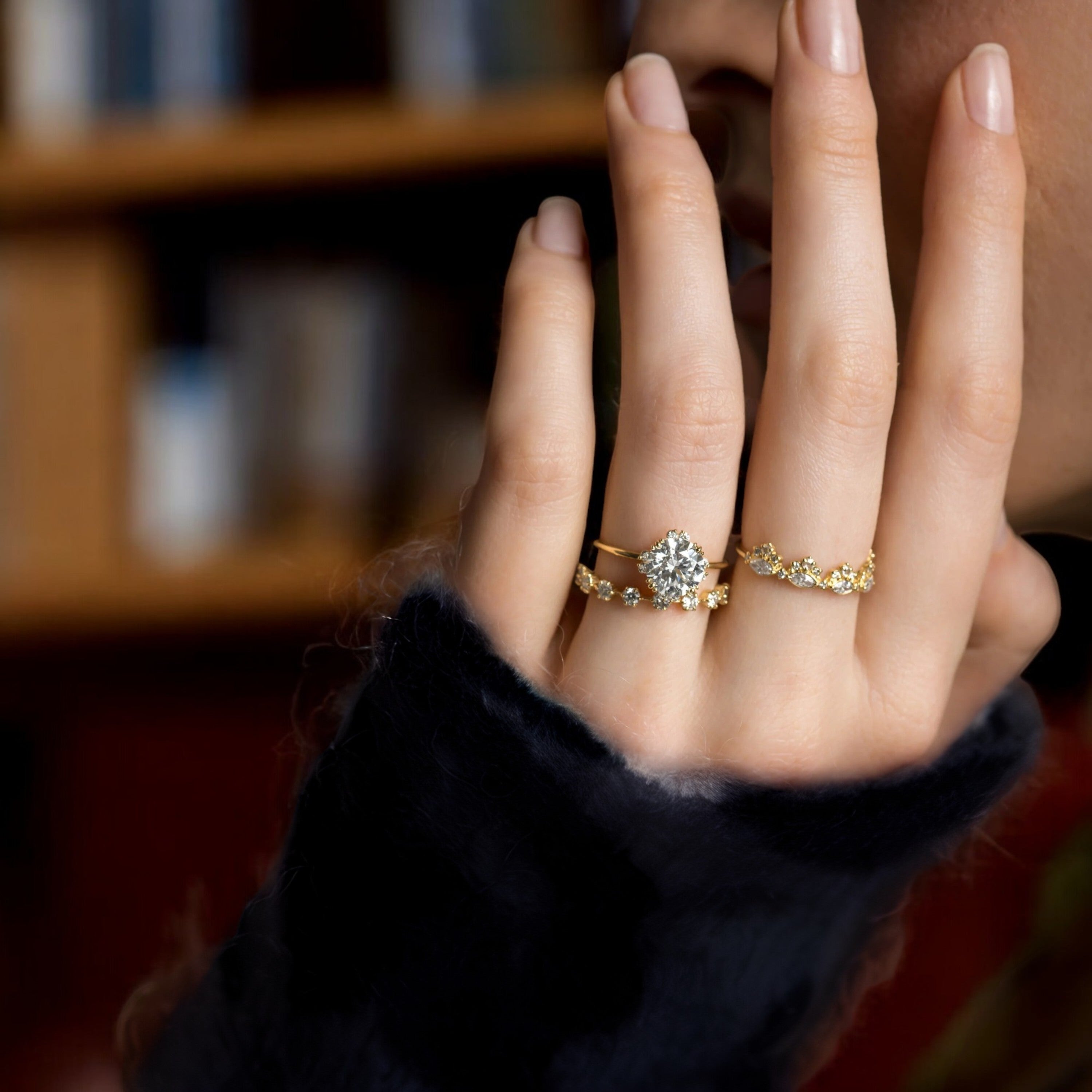 pure-halo-round-brilliant-moissanite-engagement-ring-model-1-ct-yellow-gold-gemfora-7