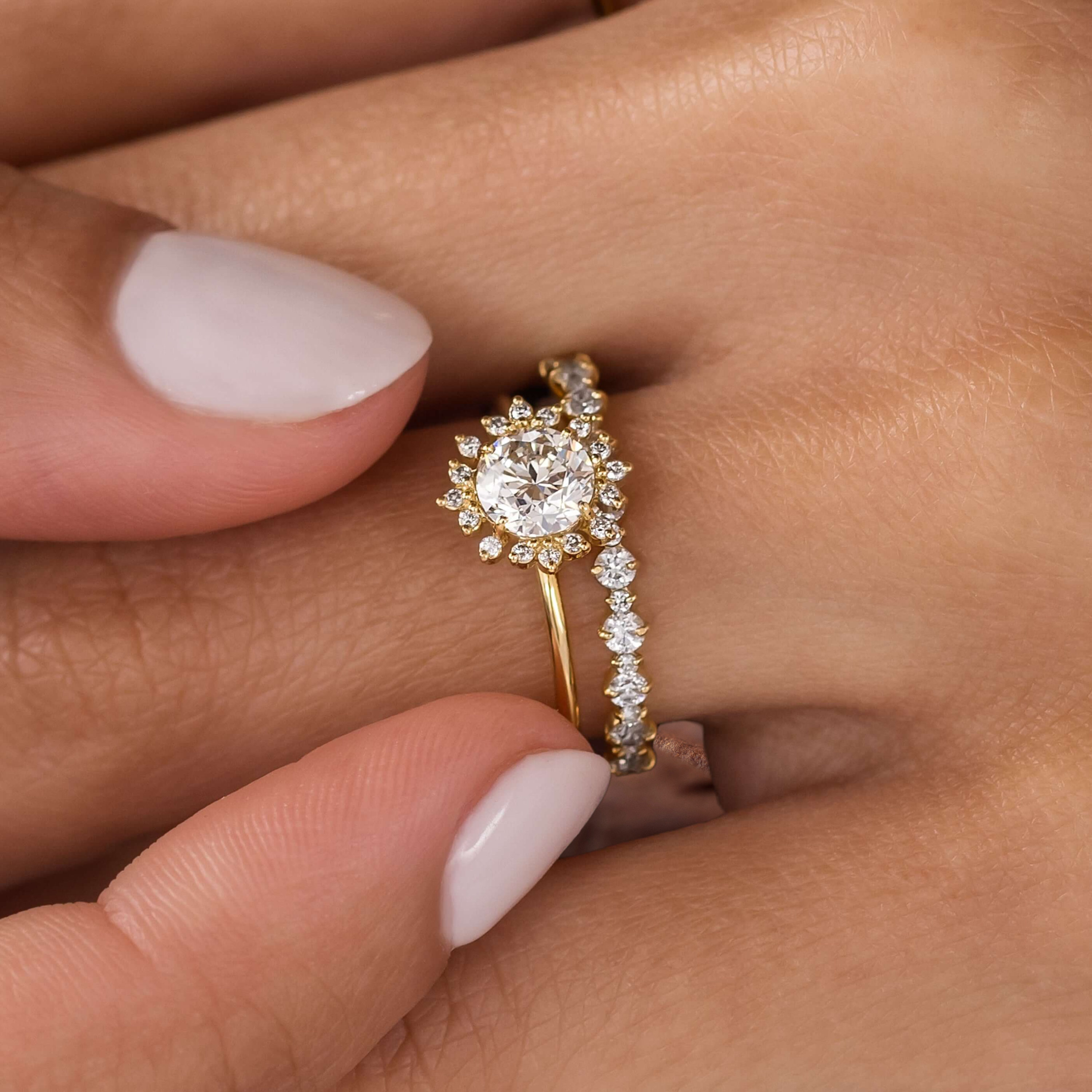 silent-halo-shine-round-moissanite-engagement-ring-model-gemfora-1