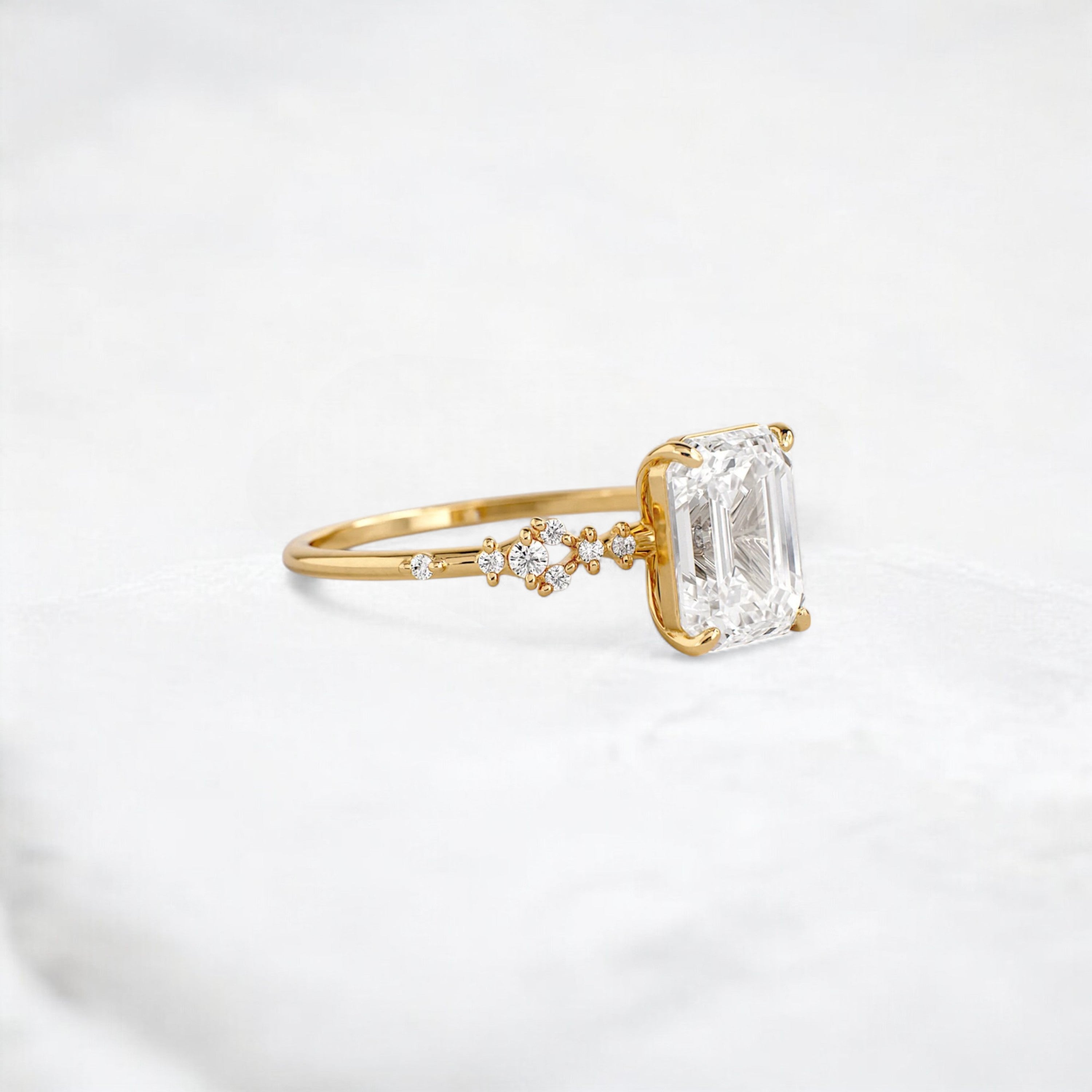 snowvine-crown-emerald-blossom-cluster-moissanite-engagement-ring-2-ct-yellow-gold-gemfora-2