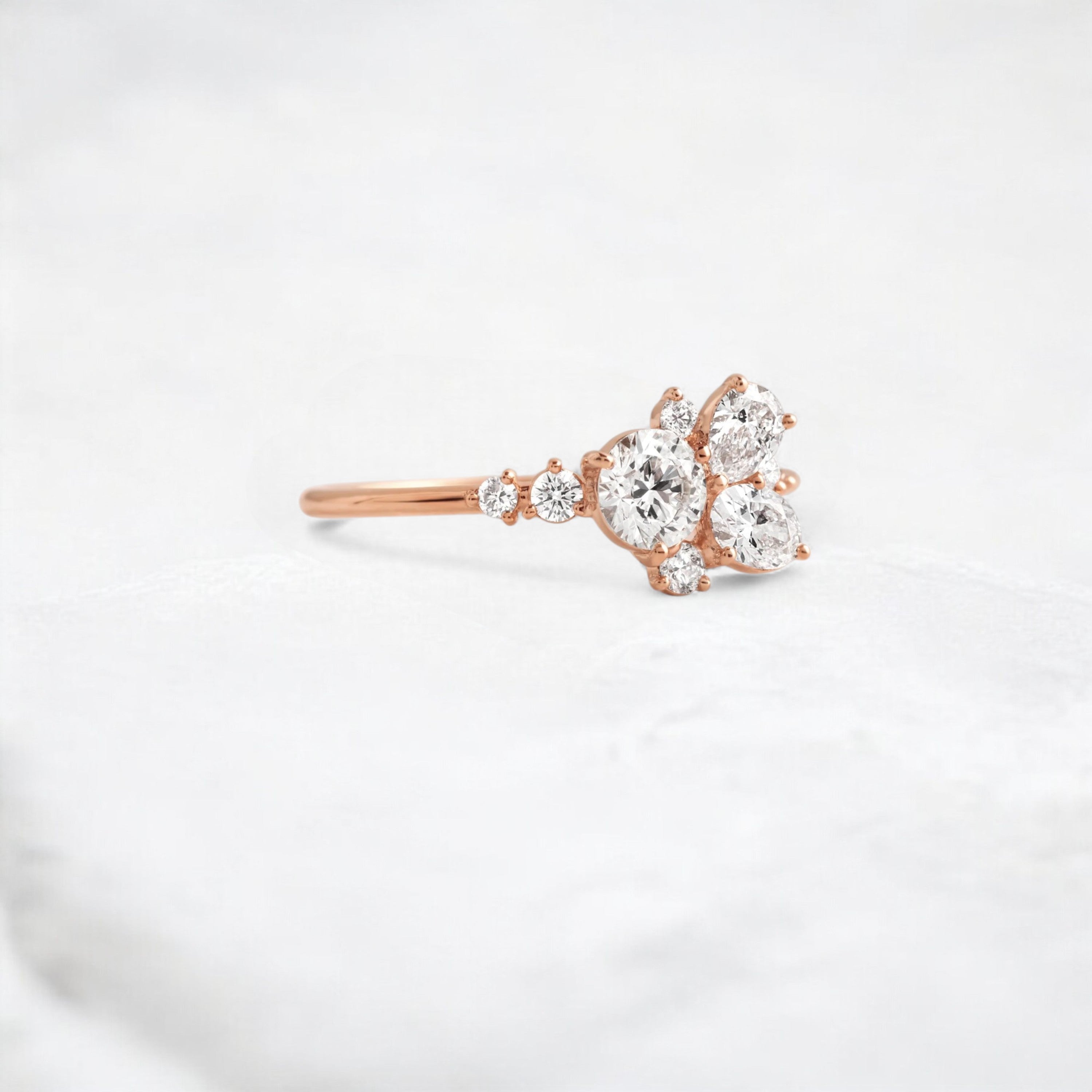 starpetal-whispers-round-cluster-love-engagement-ring-0-30-ct-rose-gold-gemfora-2