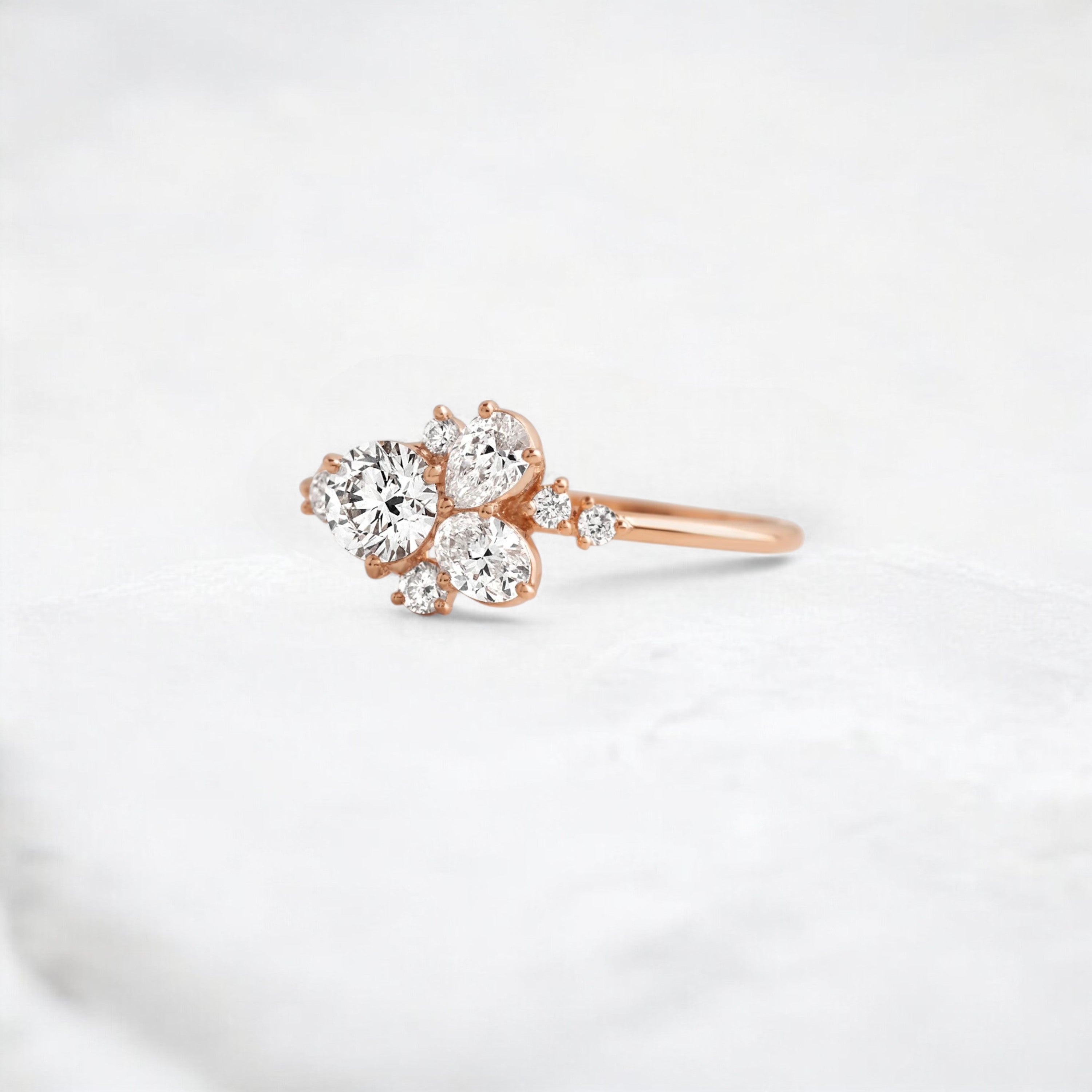 starpetal-whispers-round-cluster-love-engagement-ring-0-30-ct-rose-gold-gemfora-3
