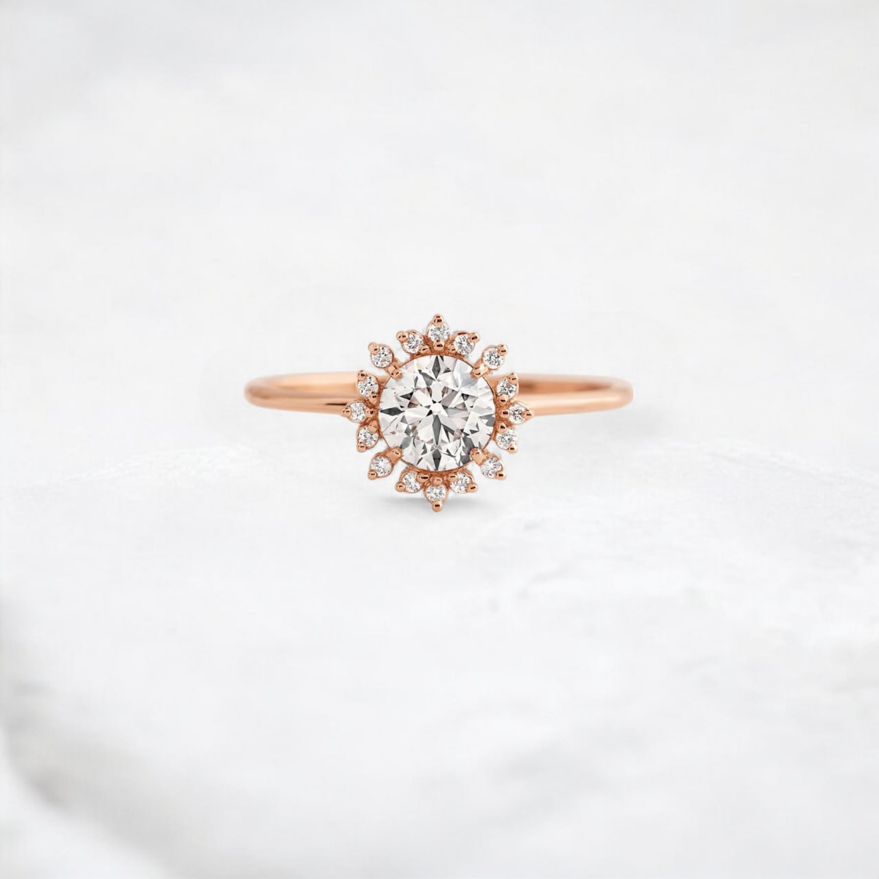 twilight-spark-radiant-round-moissanite-engagement-halo-ring-0-7-ct-rose-gold-gemfora-1