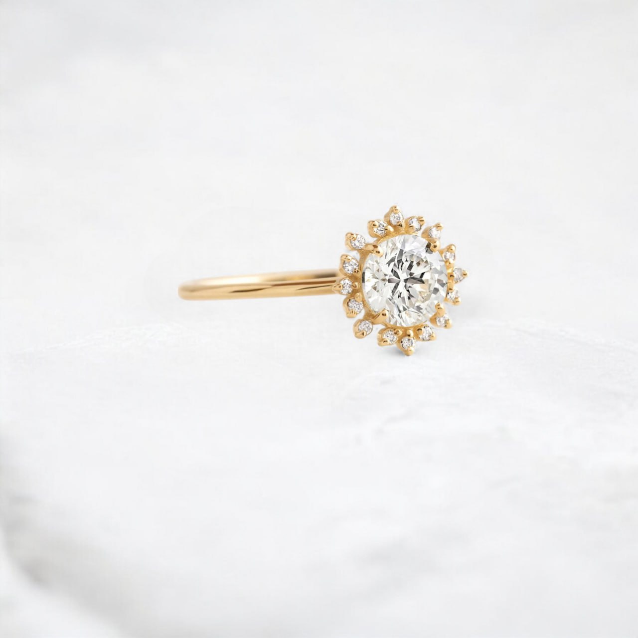 twilight-spark-radiant-round-moissanite-engagement-halo-ring-1-ct-yellow-gold-gemfora-2
