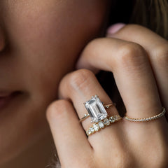 white-flameleaf-petals-emerald-moissanite-engagement-ring-model-gemfora-2