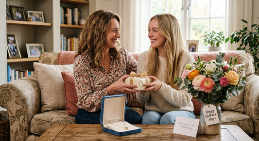 mother-receiving-jewelry-gift-on-mother's-day
