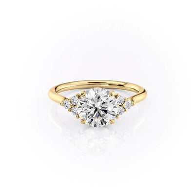 gemfora-round-cluster-lab-grown-engagement-ring-14k-yellow-gold