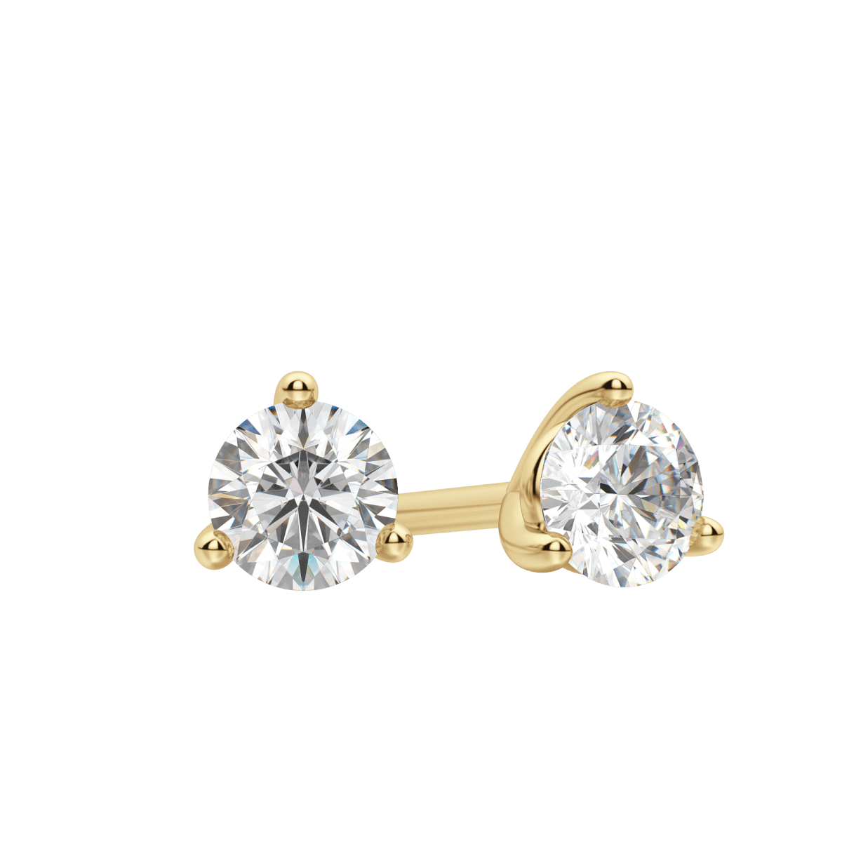 0.50CT - 4.0CT Round Solitaire F-VS Lab Grown Diamond Earrings