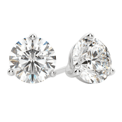 0.50CT - 4.0CT Round Solitaire F-VS Lab Grown Diamond Earrings