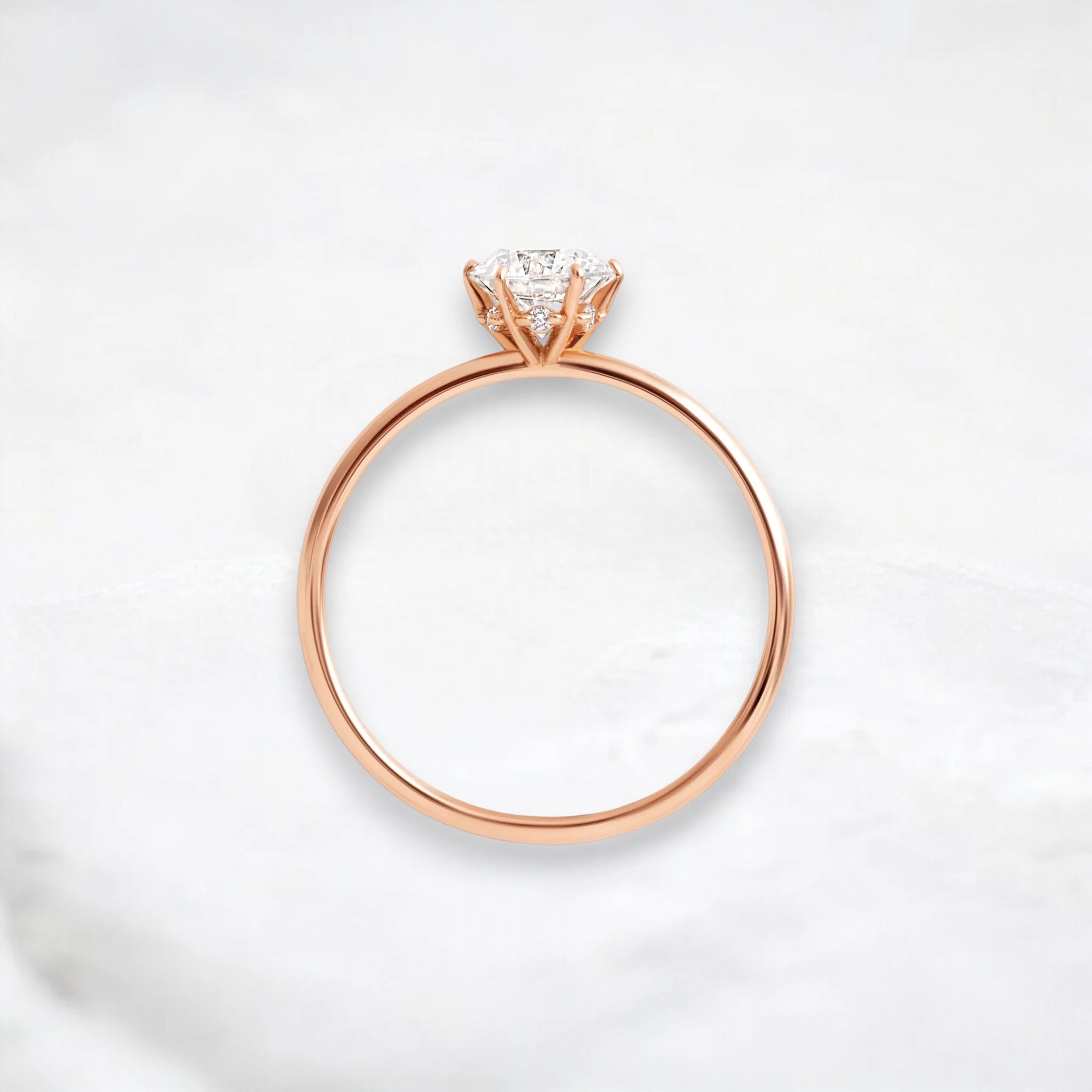 0.70ct-golden-round-cut-moissanite-diamond-engagement-ring-rose-gold-gemfora-3