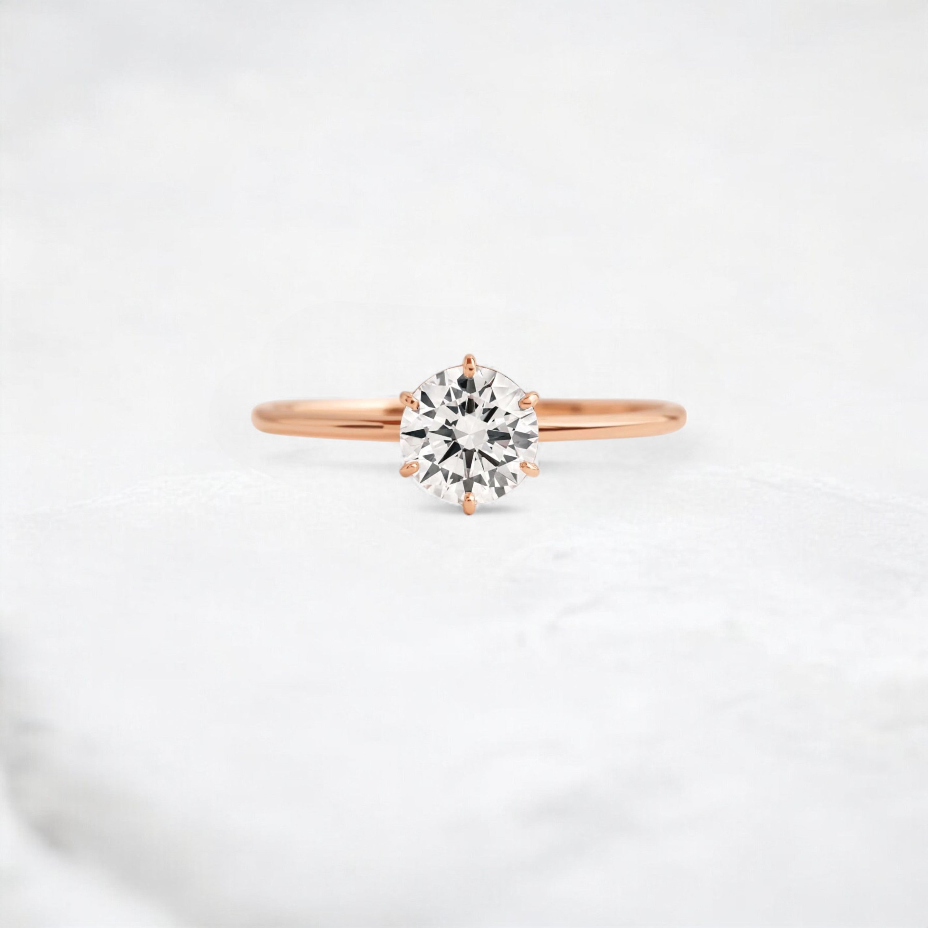 0.70ct-round-moissanite-engagement-ring-handcrafted-six-prong-tab-design-romantic-love-gift-for-her-rose-gold-gemfora-1