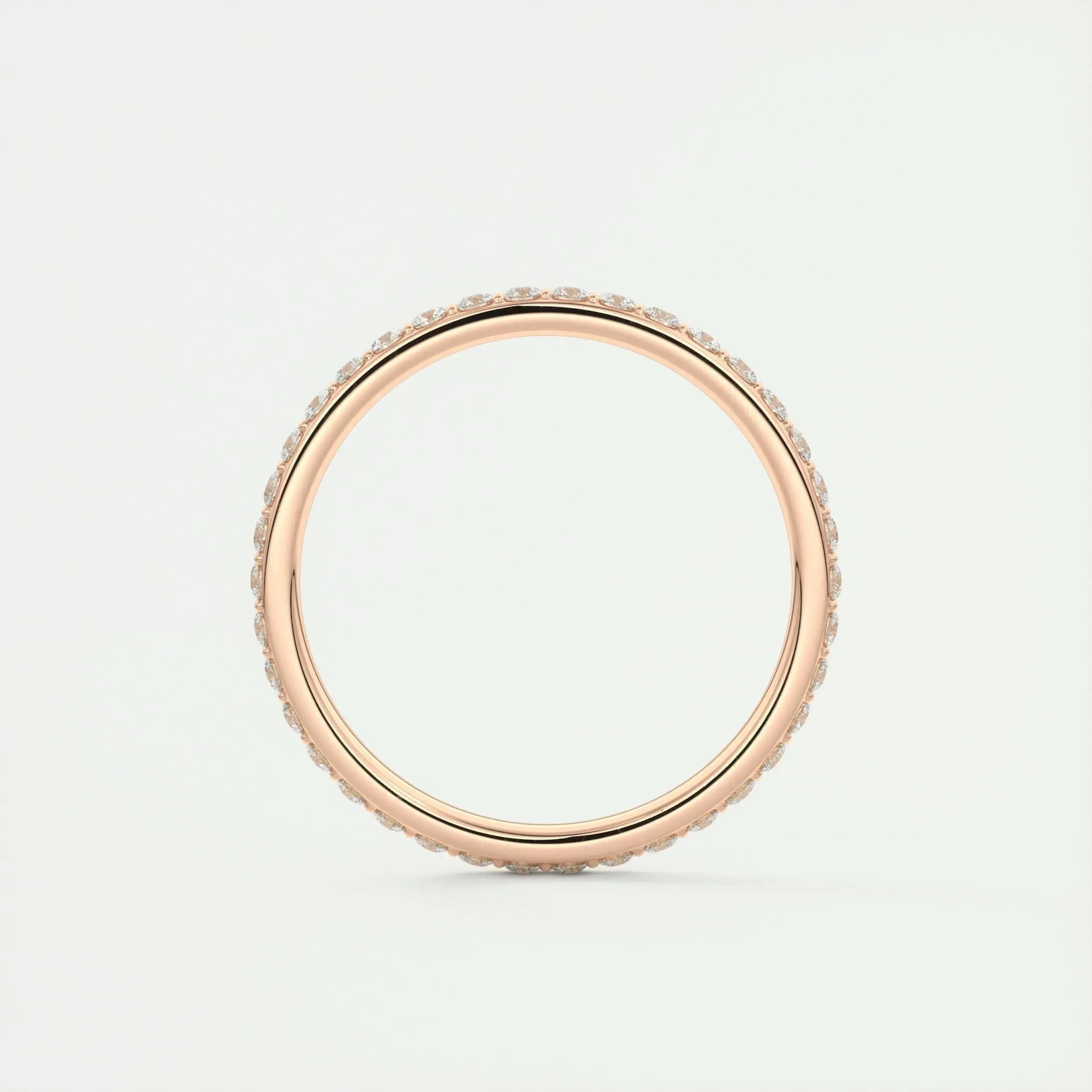 2.0mm Round EF- VVS Lab Grown Diamond Full Eternity Wedding Band