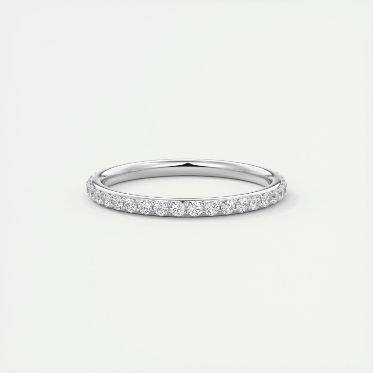 2.0mm Round EF- VVS Lab Grown Diamond Full Eternity Wedding Band