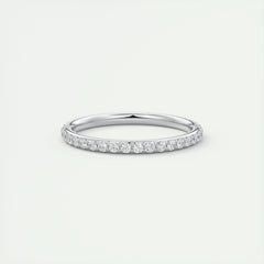 2.0mm Round EF- VVS Lab Grown Diamond Full Eternity Wedding Band