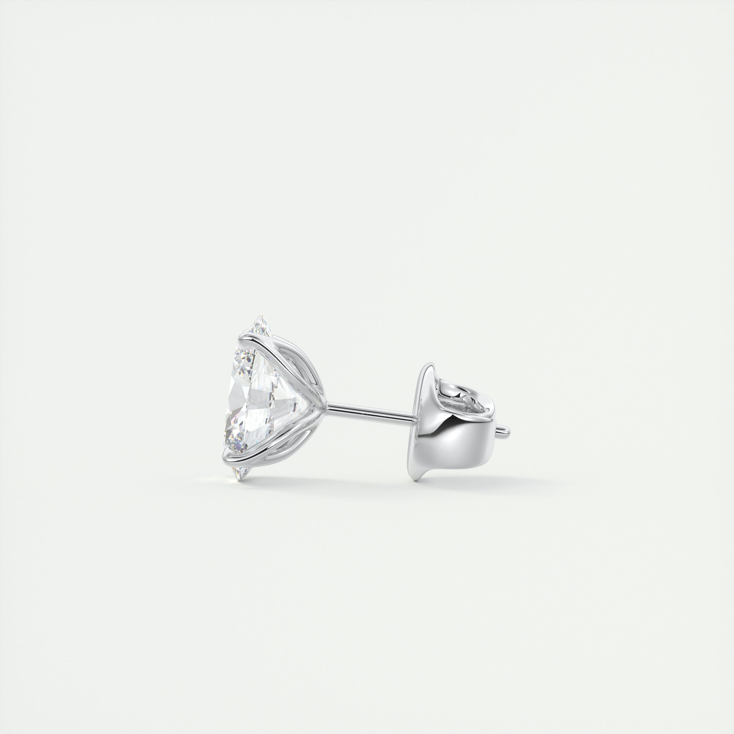 1.0CT Oval Solitaire G-VS Lab Grown Diamond Earrings