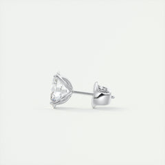 1.0CT Oval Solitaire G-VS Lab Grown Diamond Earrings