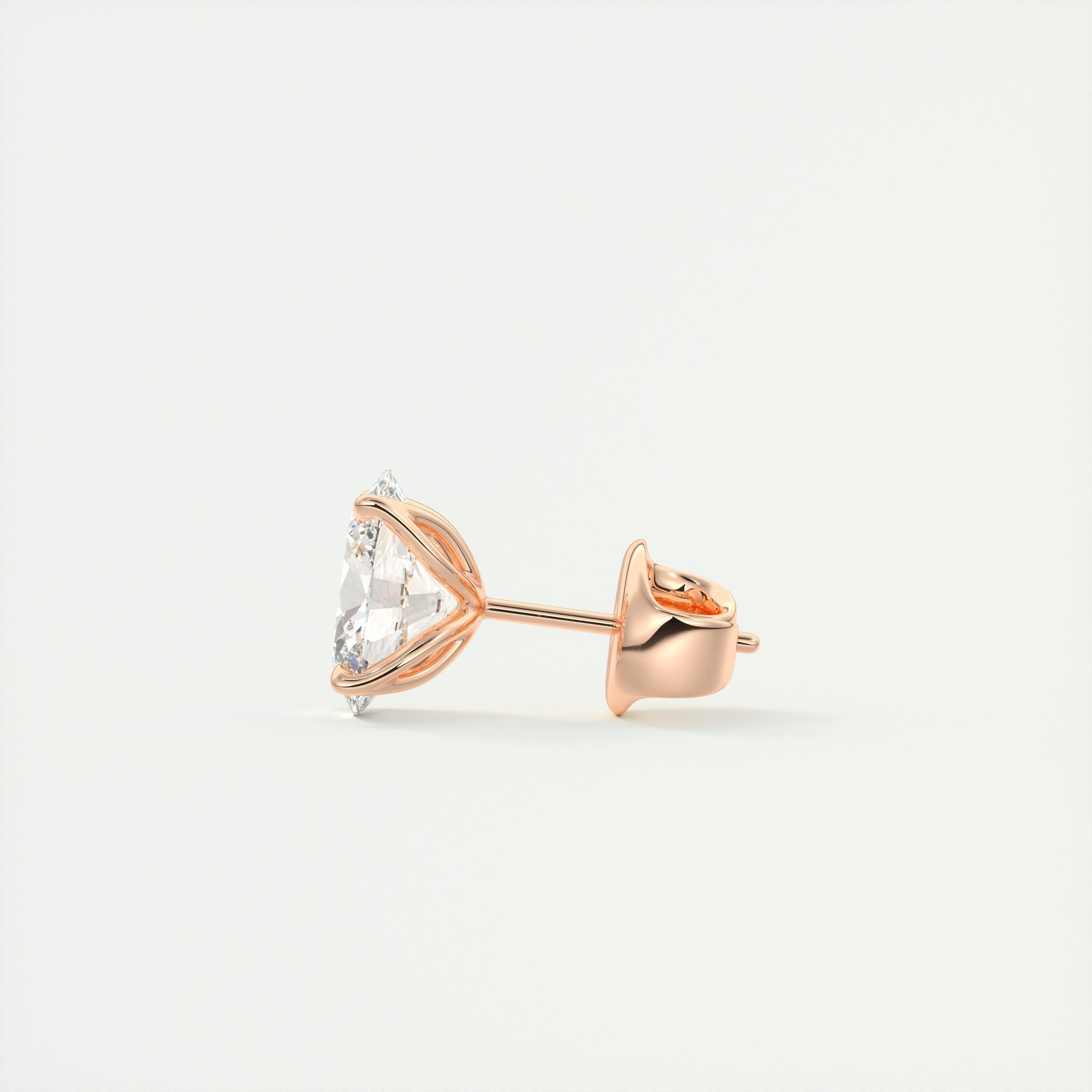 1.0CT Oval Solitaire G-VS Lab Grown Diamond Earrings