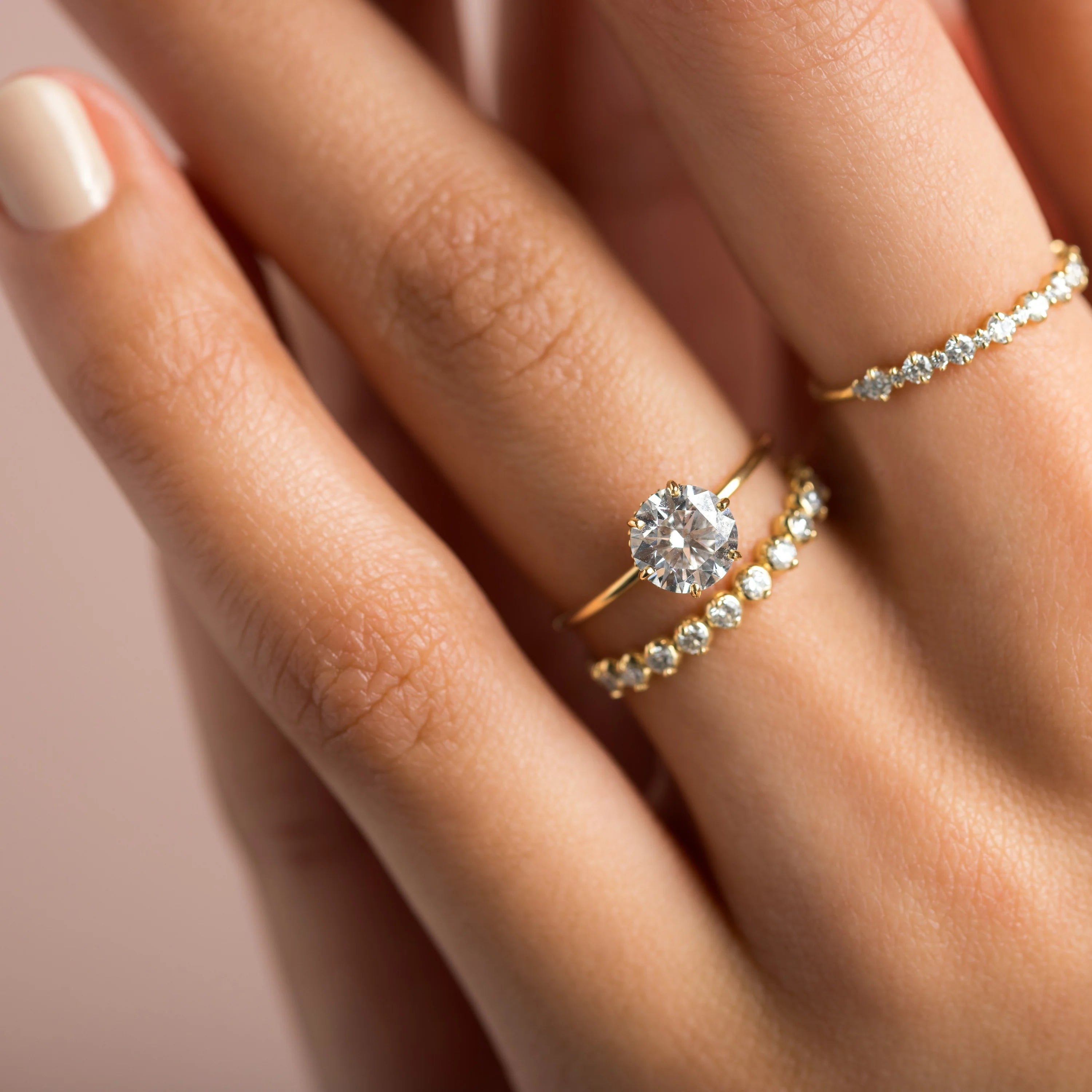 1.32ct-golden-round-cut-moissanite-diamond-engagement-ring-yellow-gold-gemfora-6