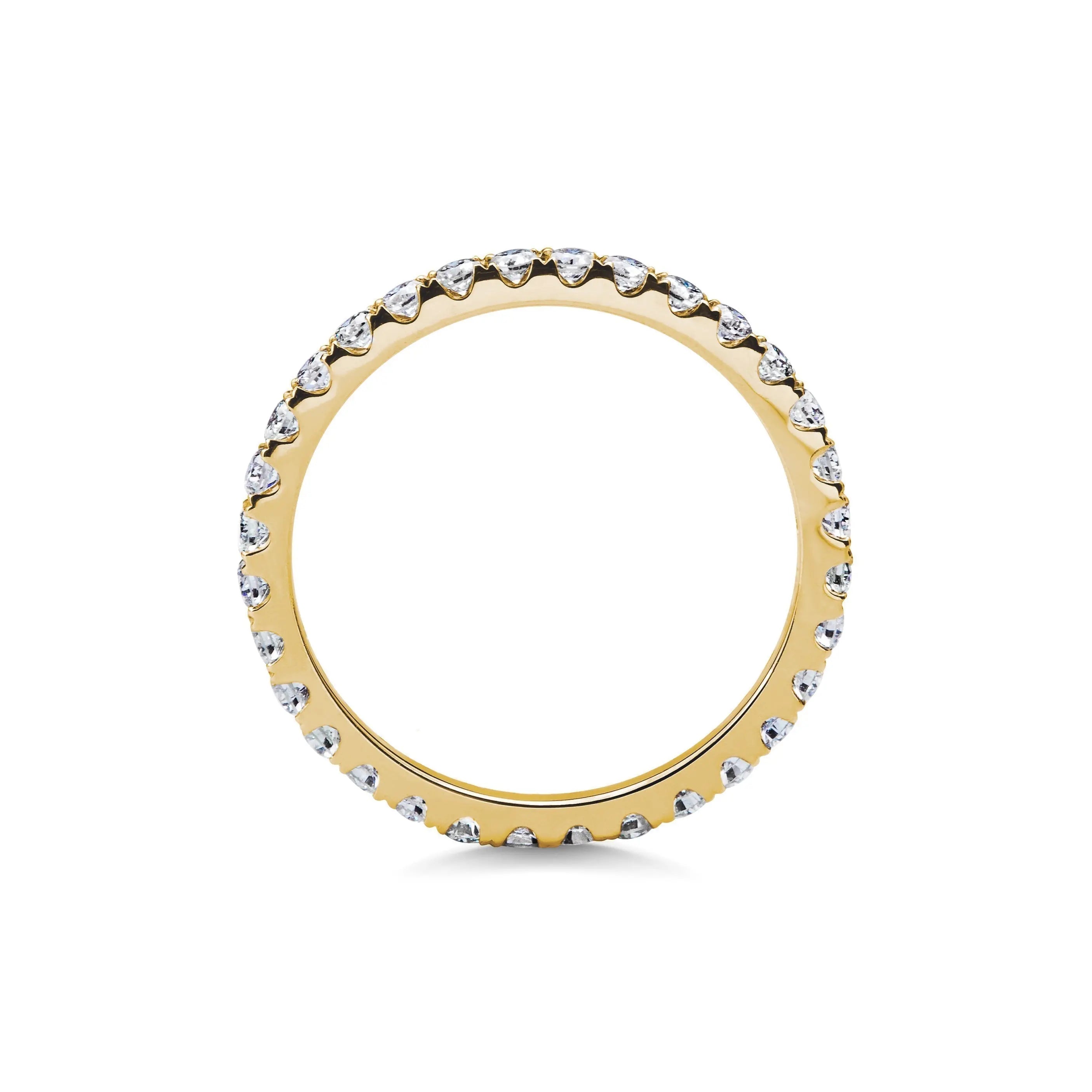 3.0mm Round Full Eternity Lab Grown Diamond Wedding Band