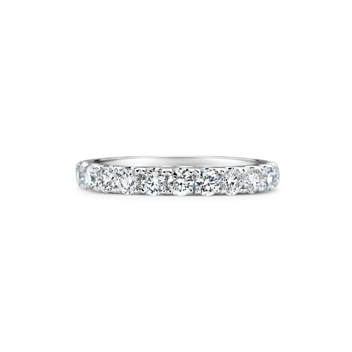 3.0mm Round Full Eternity Lab Grown Diamond Wedding Band