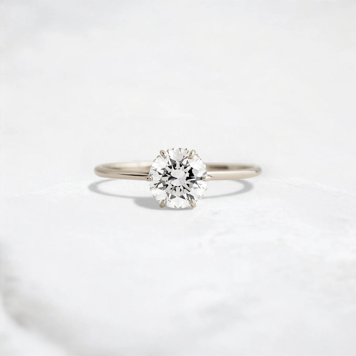1ct-golden-round-cut-moissanite-diamond-engagement-ring-silver-gold-gemfora-1