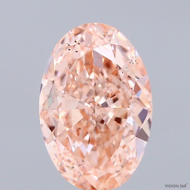 OV  CT Fancy Intense Pink SI1 Lab Grown Diamond