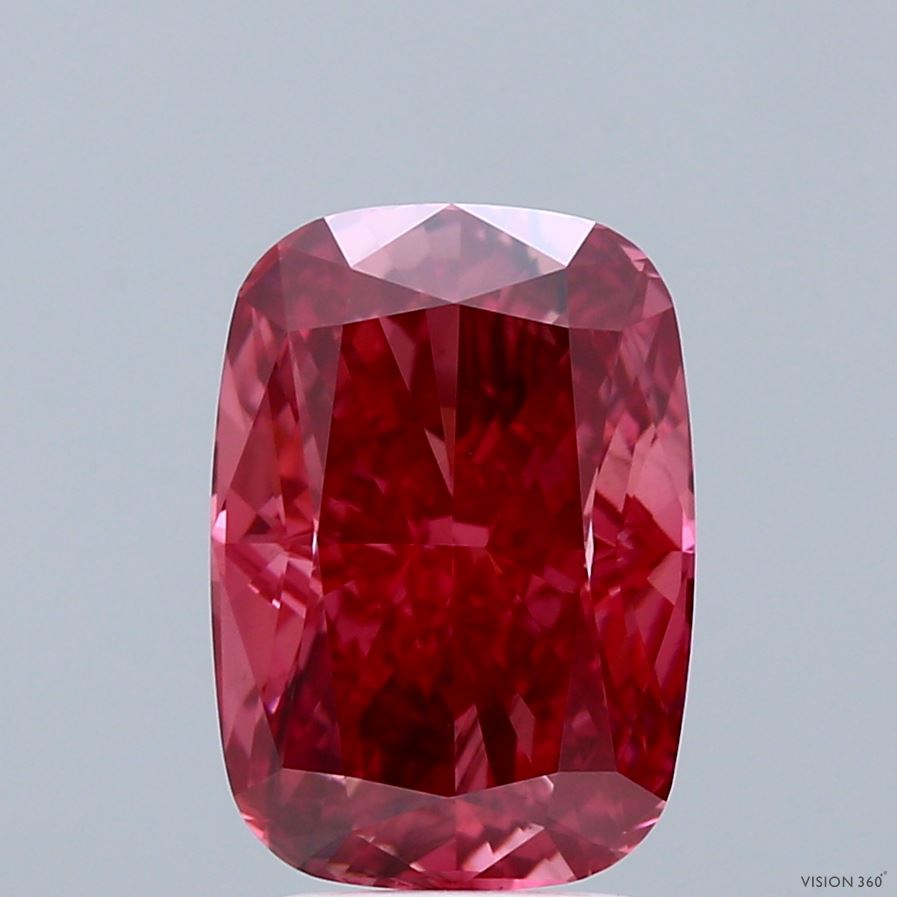 CU  CT Fancy Vivid Pink SI1 Lab Grown Diamond