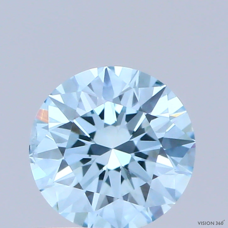 RD  CT Fancy Intense Blue SI1 Lab Grown Diamond
