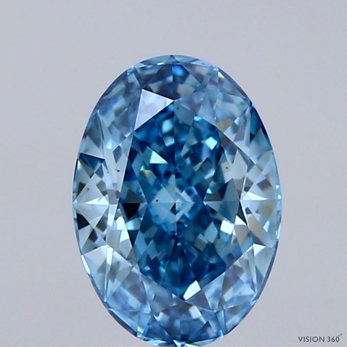 OV  CT Fancy Vivid Blue VS2 Lab Grown Diamond