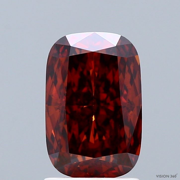 CU  CT Fancy Deep Orange VS2 Lab Grown Diamond