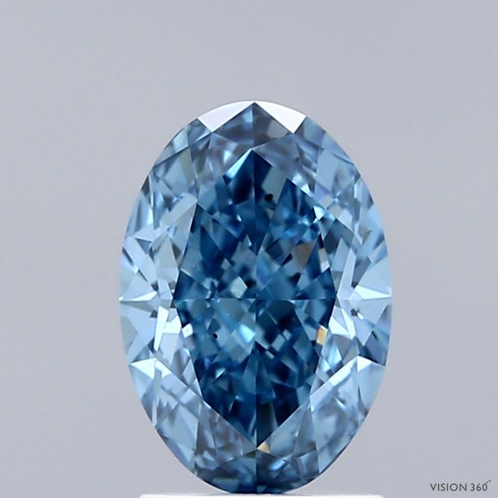 OV  CT Fancy Vivid Blue VS2 Lab Grown Diamond