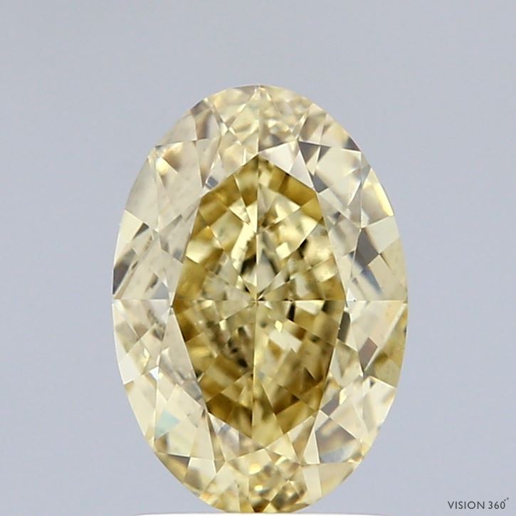 OV  CT Fancy Intense Yellow VS2 Lab Grown Diamond