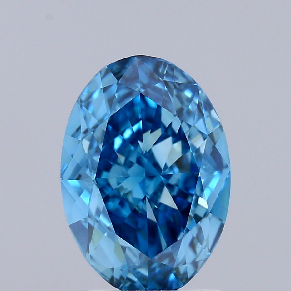 OV  CT Fancy Vivid Blue VS1 Lab Grown Diamond