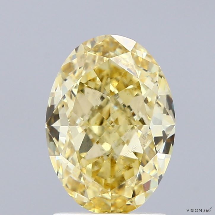 OV  CT Fancy Intense Yellow VS2 Lab Grown Diamond