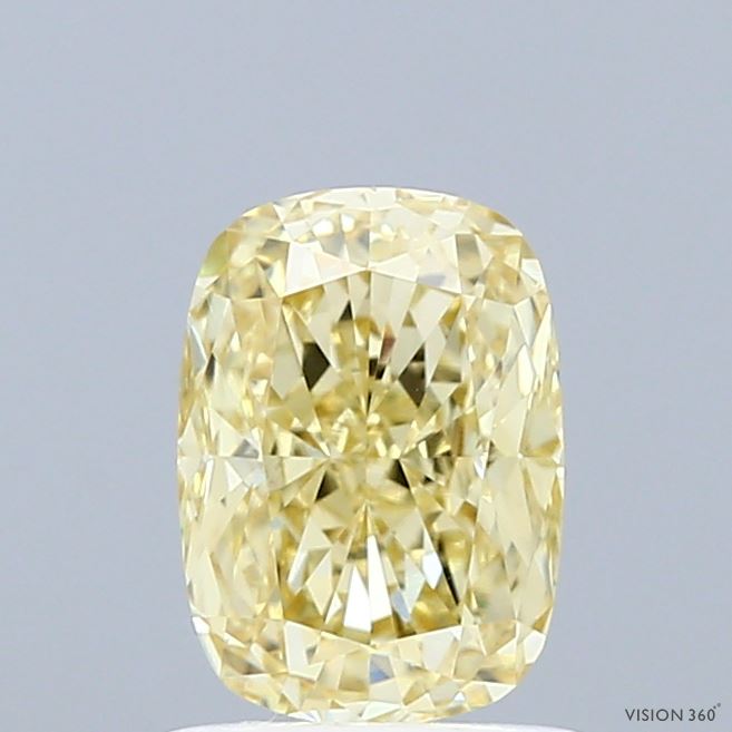 CU  CT Fancy Intense Yellow VS1 Lab Grown Diamond