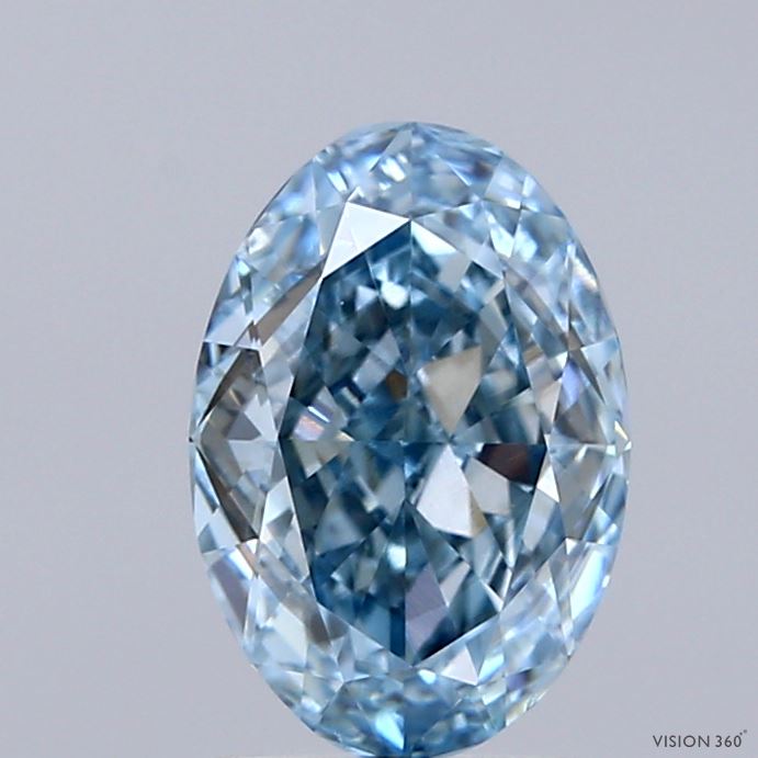 OV  CT Fancy Vivid Blue VS2 Lab Grown Diamond