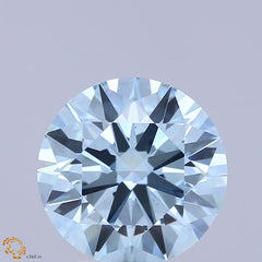 RD  CT Fancy Vivid Blue VS1 Lab Grown Diamond