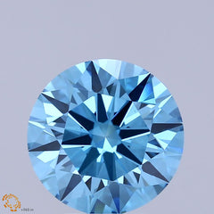 RD  CT Fancy Vivid Blue VVS2 Lab Grown Diamond