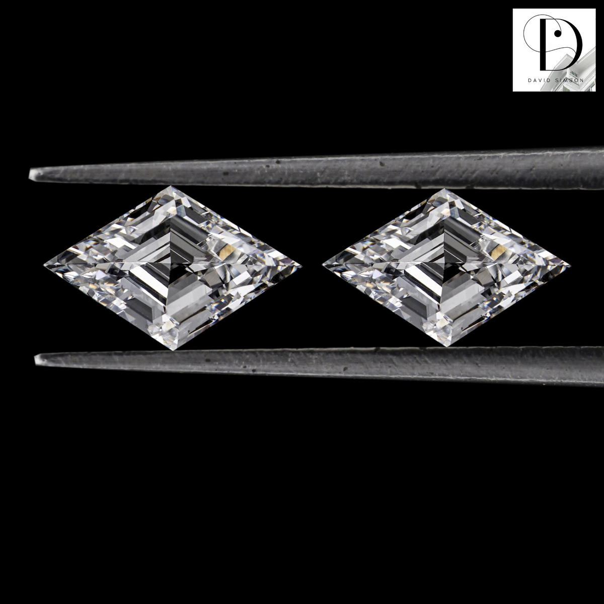 0.20CT Lozenge Cut Lab-Grown Diamond Pair