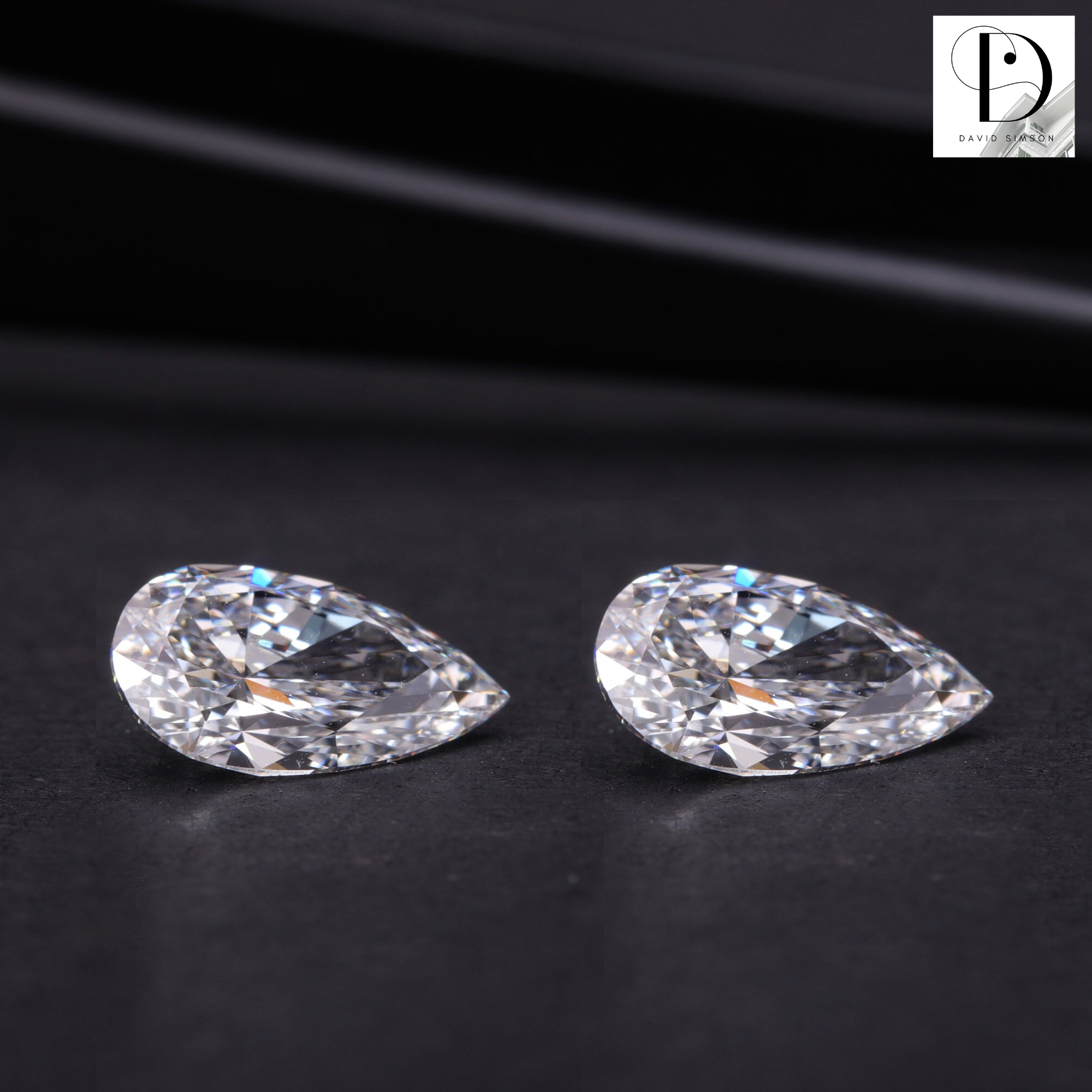 0.20CT Pear Cut Lab-Grown Diamond Pair