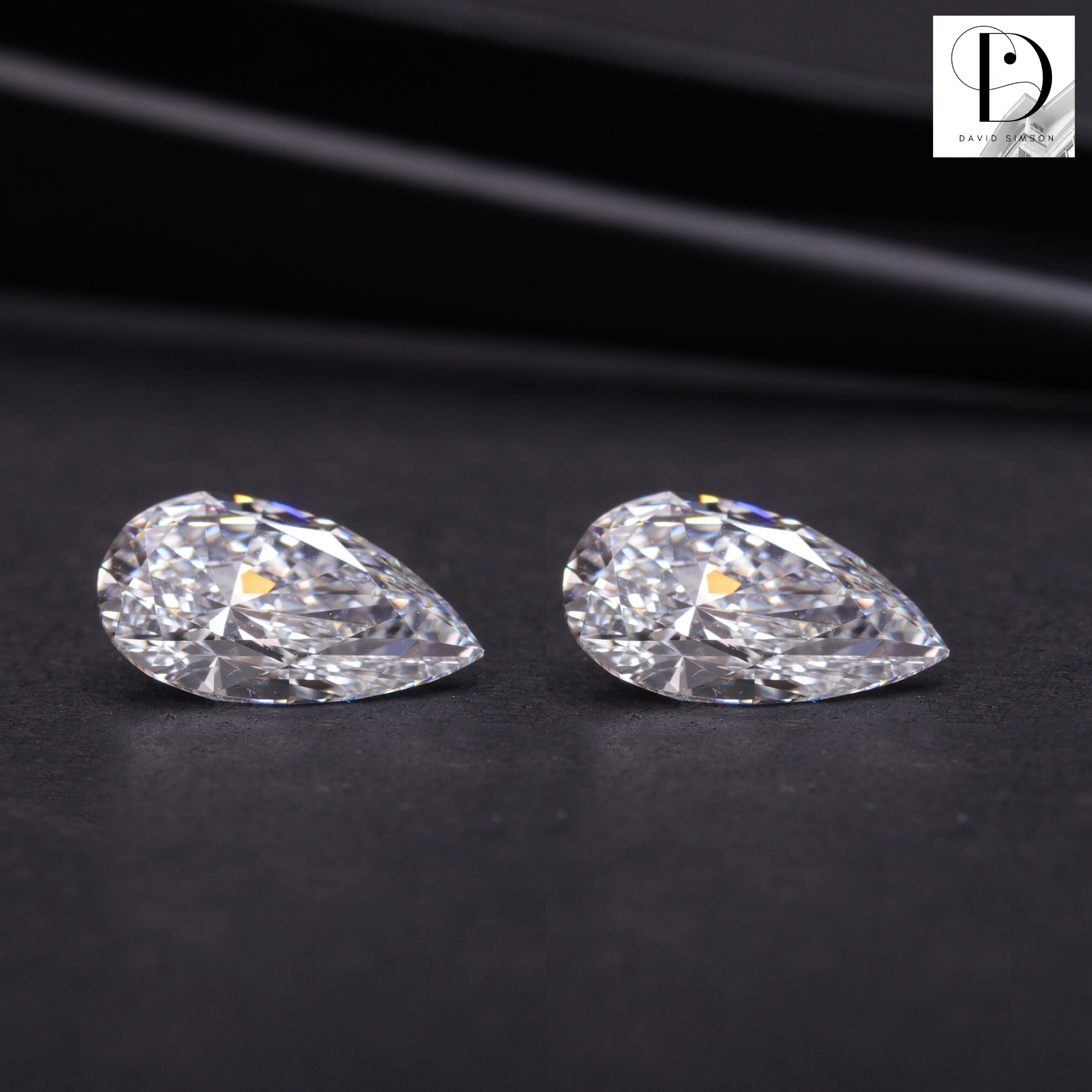 0.20CT Pear Cut Lab-Grown Diamond Pair