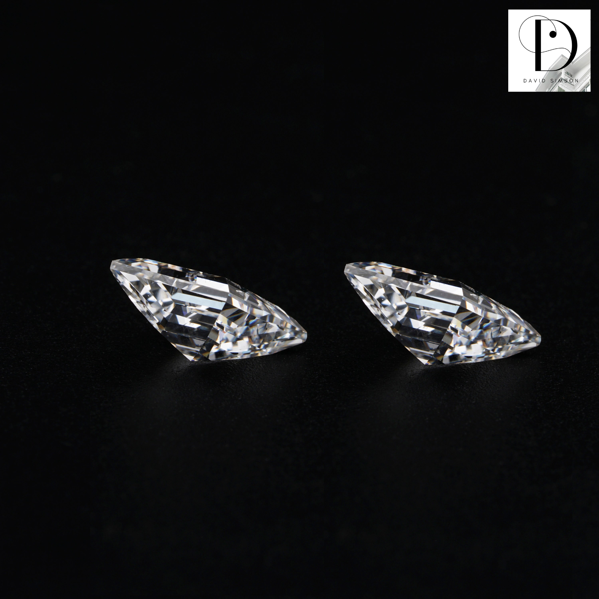 0.20CT Lozenge Cut Lab-Grown Diamond Pair