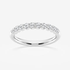 Round F-VS2 Lab Grown Diamond Prong Set Wedding Band